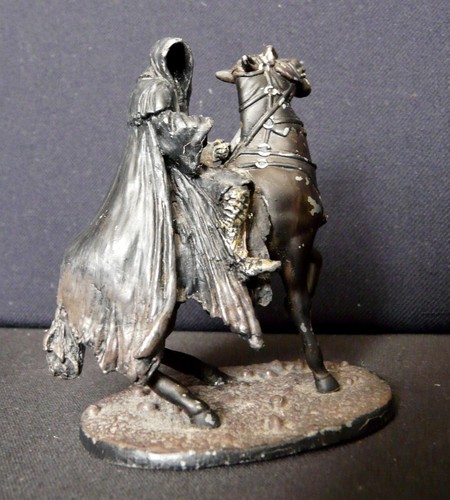 Statuette cavalier noir - 'le, noir'