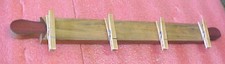 Wooden Rolling pin note mail holder hat cap wall hanger