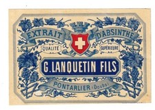 Ancienne étiquette Absinthe