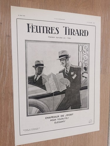 Publicité 1930 feutre tirard - 1930,