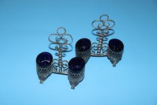 PORTE SALERON MONTURE AJOUREE ,BLEU COBALT 