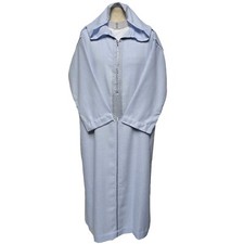 Homme Marocain Riche Coton Doux Bleu Clair Long à Capuche Manche Thobe Juba Dje