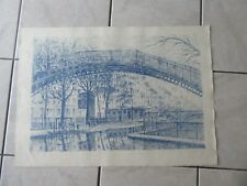 PARIS GRANDE LITHOGRAPHIE SIGNEE  PAR SERGE MENDJISKY 