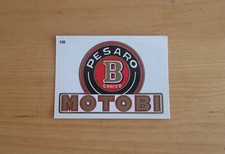 1973  MOTOBI   ITALIE  PESARO B  MOTO  ECUSSON PANINI VIGNETTE NEUVE