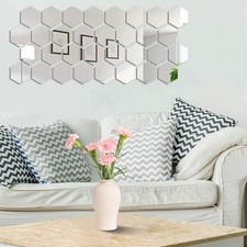 Miroir hexagonal bricolage art