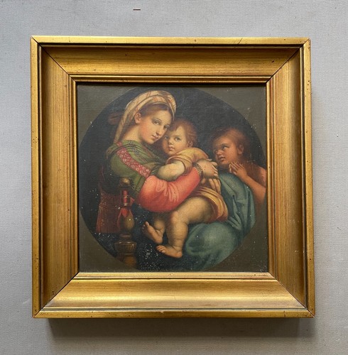 Vierge chaise huile - vierge,