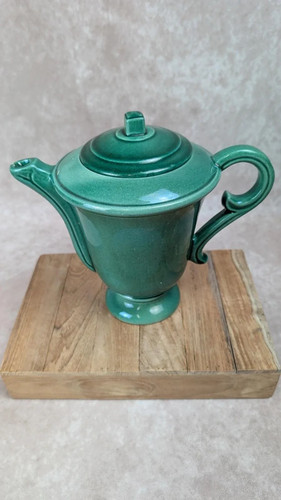 Théière vintage faïence - théière,