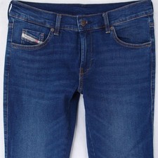 Femmes Diesel D-SANDY Ajusté Straight Élasthanne Bleu Jeans W30 L32 Taille 38