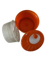 Essoreuse à Salade Vintage - Orange et blanche  