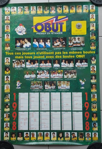 Affiche pétanque obut - affiche,