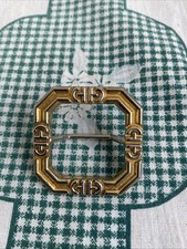 Ancienne Pince A Foulard Clip Écharpe Malka Paris France Bijou Fantaisie 