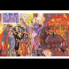 Carte Maximum v4 - N° 2224 - 1er éclairage public à l'électricité