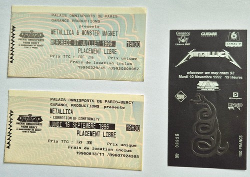 Metallica paris bercy - paris,