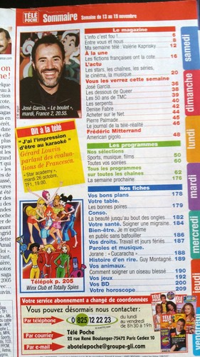 Télé poche 11 - b)télé, 8/11/2004