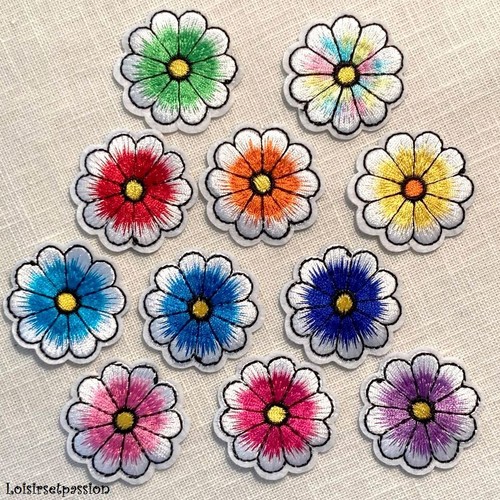 écusson patch fleur - Écusson, patch,