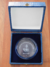 1980 Presse-papier DIRECTION REGIONALE des DOUANES alsace MULHOUSE medaille LOGO