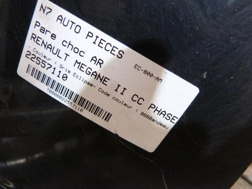 Pare choc arriere renault - pare,