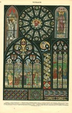 Document ancien vitraux  issu