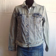 MANGO JEANS _ VESTE FEMME EN JEANS _ T.M ( VF02/30/6-20B )