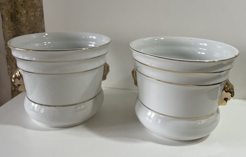 Ancien cache pot porcelaine - cache,