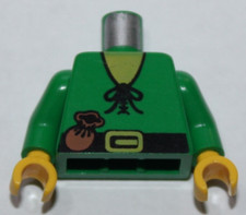 Buste Forestman Lego Minifig Torso ref 973p46c01 Set 6077 6024 6066 6079 6054