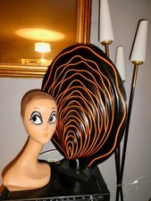 ORIGINALE GRANDE LAMPE EN RÉSINE COQUILLAGE VINTAGE