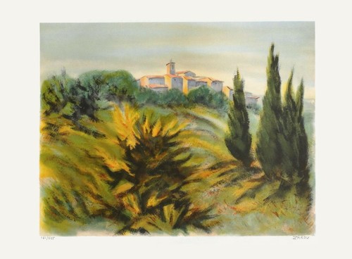 Zarou lithographie signé - lithographie,
