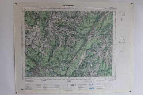 Ancienne carte ign - ancienne, gérardmer
