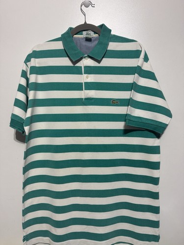 Polo lacoste vert blanc - vert, et