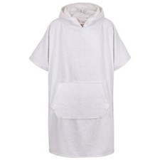 Poncho De Bain Blanc Doux Pour