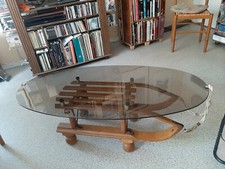 VidaXL Table Basse en Bois Massif Marron 65x32cm (244675)