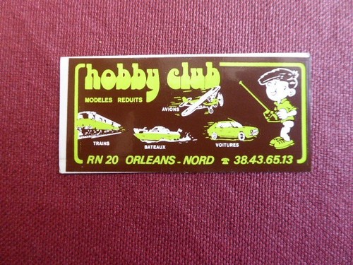 Autocollant sticker hobby - hobby, club