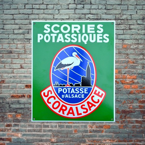 Plaque émaillée potasse - plaque,
