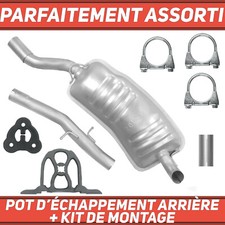 Pot d’échappement arrière