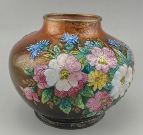 Camille fauré vase emaux sur - vase,