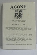 Agone numéro 12. Plaisir au poème | Collectif | Très bon état