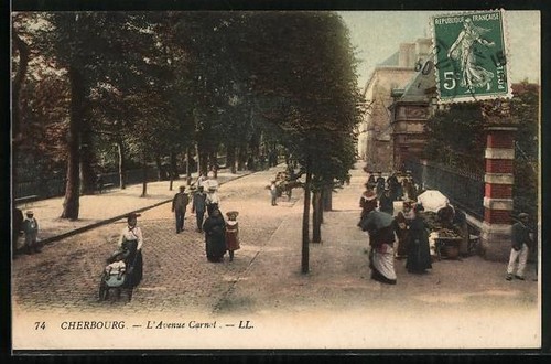 Cpa cherbourg avenue - cpa, cherbourg,