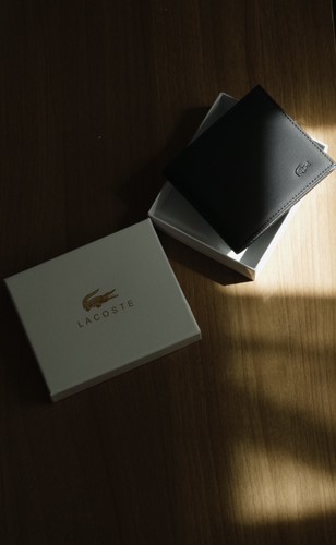 Portefeuille lacoste noir - lacoste,