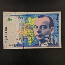 BILLET 50 FRANCS SAINT EXUPERY