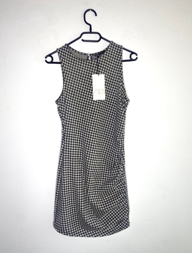 Robe vichy noire - robe, blanche