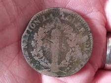 Piece monnaie sols - de,