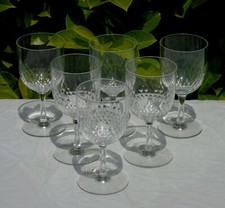 Baccarat - Service de 6 verres à eau en cristal taillé, modèle Richelieu