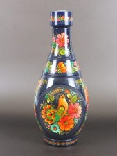 Bouteille Verre Et Bois Art