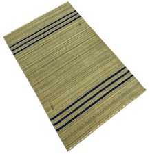 Tapis Gabbeh 100% Laine Gris Clair Bleu Loom Lori Tissé à la Main 120x180 CM