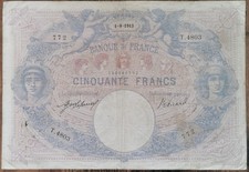 Billets 50 francs BLEU ET ROSE  1 - 9 - 1913 Banque de France T.4803