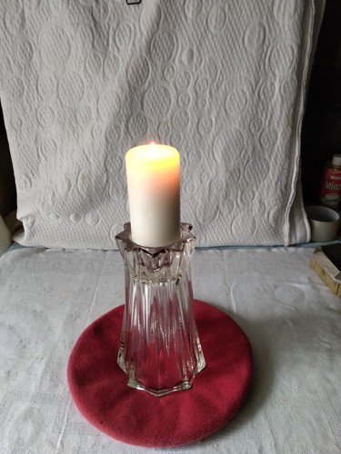 Vase bougeoir verre - verre, 1