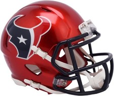 NFL Houston Texans Casque Mini Alternatif Speed Riddell Rouge 000695