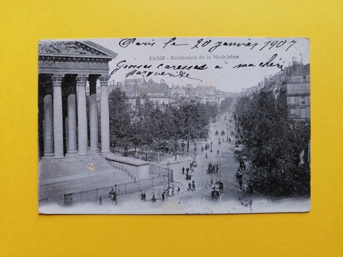 Cpa paris la - bd, madeleine
