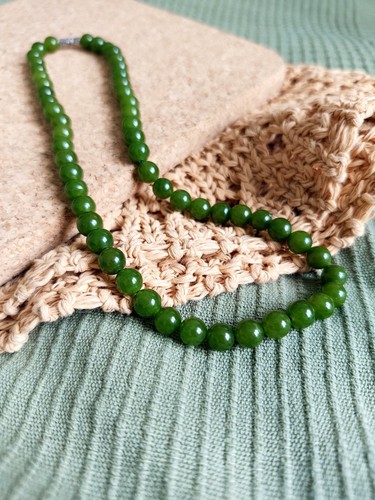 Collier perles vertes en - perles,