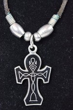Celtic Cross Necklace Silver